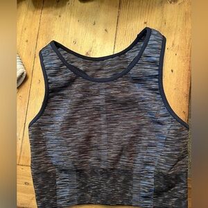 LNDR Marvel Space-Dyed Blue Sports Bra Small Athletic Sport Strappy